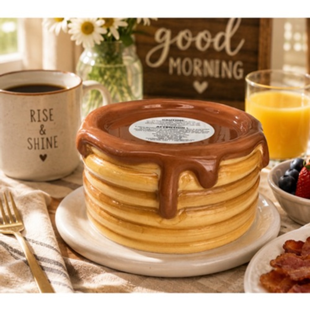 Bath & Body Works Pancake Cake Stand Candle Holder 3 Wick Pedestal Decor NWT